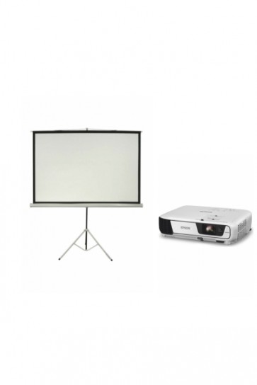 Projector - Epson X41 3600 Lumens with Screen 4 Feet * 6 Feet